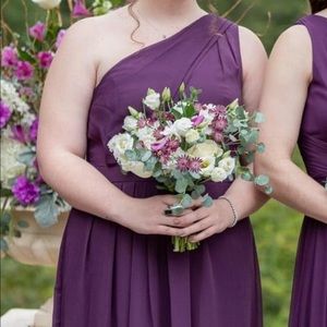 David’s Bridal Plum Bridesmaid Dress